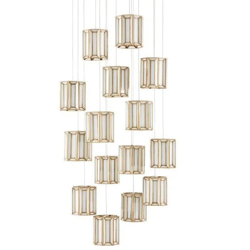 African - Inspired Ceiling Lights with Tribal Patterns and Natural MaterialsAntique Brass Daze Round 15-Light Multi-Drop Pendant African - Inspired Ceiling Lights with Tribal Patterns and Natural MaterialsAntique Brass Daze Round 15-Light Multi-Drop Pendant