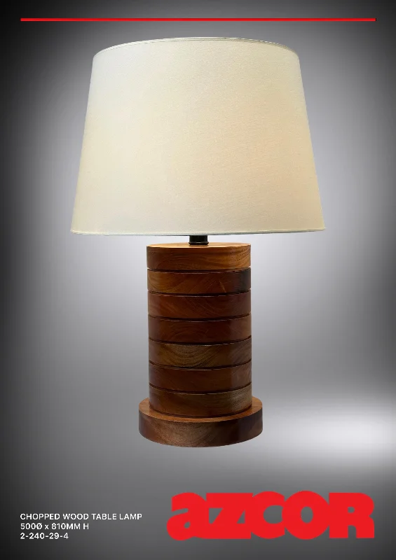 leather table lamps with a distressed texture for a rugged charmChopped Wood Table Lamp leather table lamps with a distressed texture for a rugged charmChopped Wood Table Lamp
