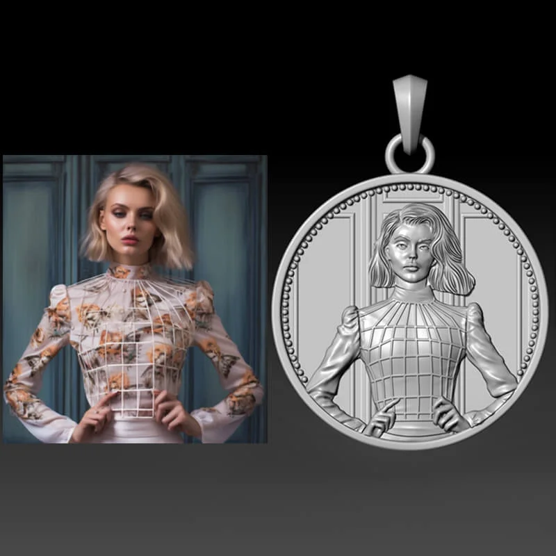 African - Inspired Ceiling Lights with Tribal Patterns and Natural MaterialsAfrican - Inspired Ceiling Lights with Tribal Patterns and Natural MaterialsCustom Portrait Sterling Silver Pendant