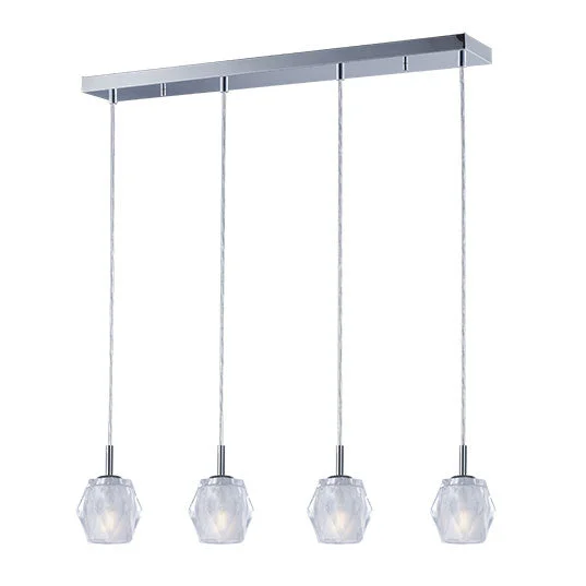 Industrial Style Ceiling Lights with Exposed Bulbs and Metal CagesTangent LED 4-Light Pendant Industrial Style Ceiling Lights with Exposed Bulbs and Metal CagesTangent LED 4-Light Pendant