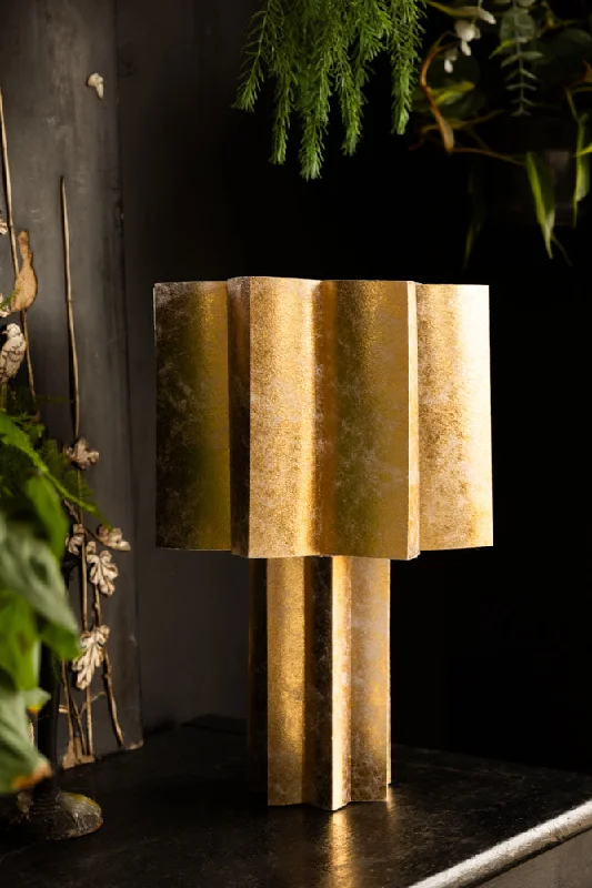marble table lamps with a luxurious veined pattern for high end decorGold Leafed Effect Star Table Lamp marble table lamps with a luxurious veined pattern for high end decorGold Leafed Effect Star Table Lamp