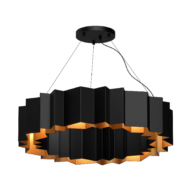Glass Ceiling Lights with Frosted, Colored, or Etched GlassAkira Chandelier