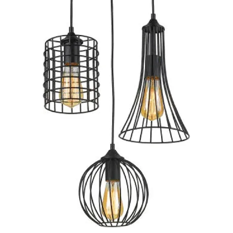 Tropical - Themed Ceiling Lights with Palm - Leaf Shapes and Rattan WrapsLineth Pendant Cluster Tropical - Themed Ceiling Lights with Palm - Leaf Shapes and Rattan WrapsLineth Pendant Cluster