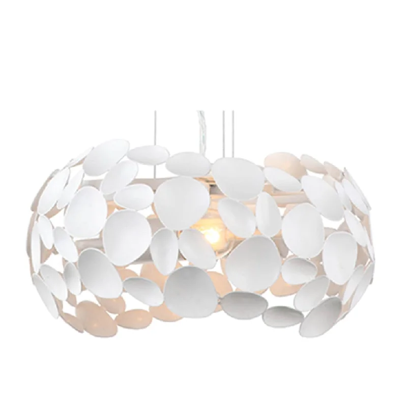 Bohemian Ceiling Lights with Beads, Tassels, and Colorful GlassBohemian Ceiling Lights with Beads, Tassels, and Colorful GlassPenelope Metal Pendant Light White | Rose Gold | Chrome
