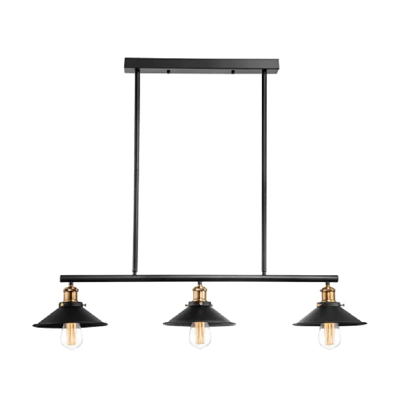 Mid - Century Modern Ceiling Lights with Simple, Sleek LinesRustic Trio Pendant Light Black and Brass Mid - Century Modern Ceiling Lights with Simple, Sleek LinesRustic Trio Pendant Light Black and Brass