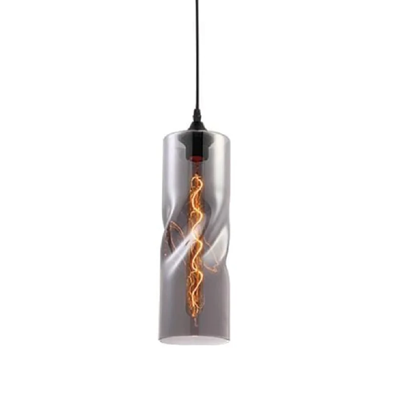 Tropical - Themed Ceiling Lights with Palm - Leaf Shapes and Rattan WrapsTwisted Glass Pendant Tropical - Themed Ceiling Lights with Palm - Leaf Shapes and Rattan WrapsTwisted Glass Pendant
