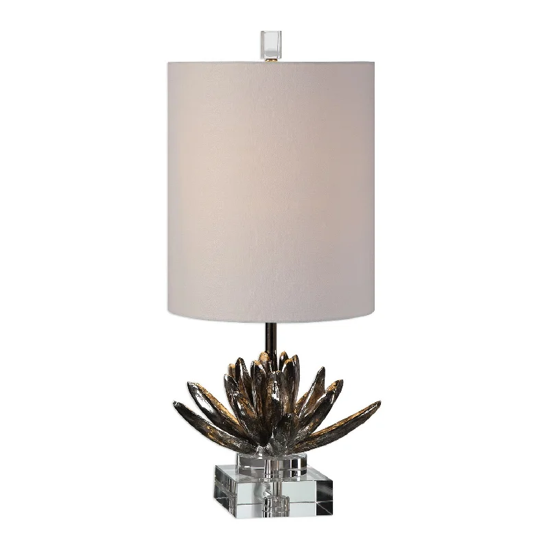 leather table lamps with a distressed texture for a rugged charmleather table lamps with a distressed texture for a rugged charmSilver Lotus Accent Lamp